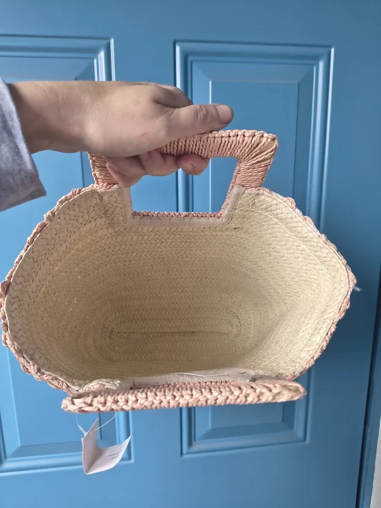 a new day PinkCrochet Square-Handle Tote Bag - Picture 5 of 7